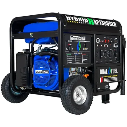 DuroMax 13,000/10,500-Watt Dual-Fuel Portable Home Power Backup Generator (500cc, Electric Start Hybrid)