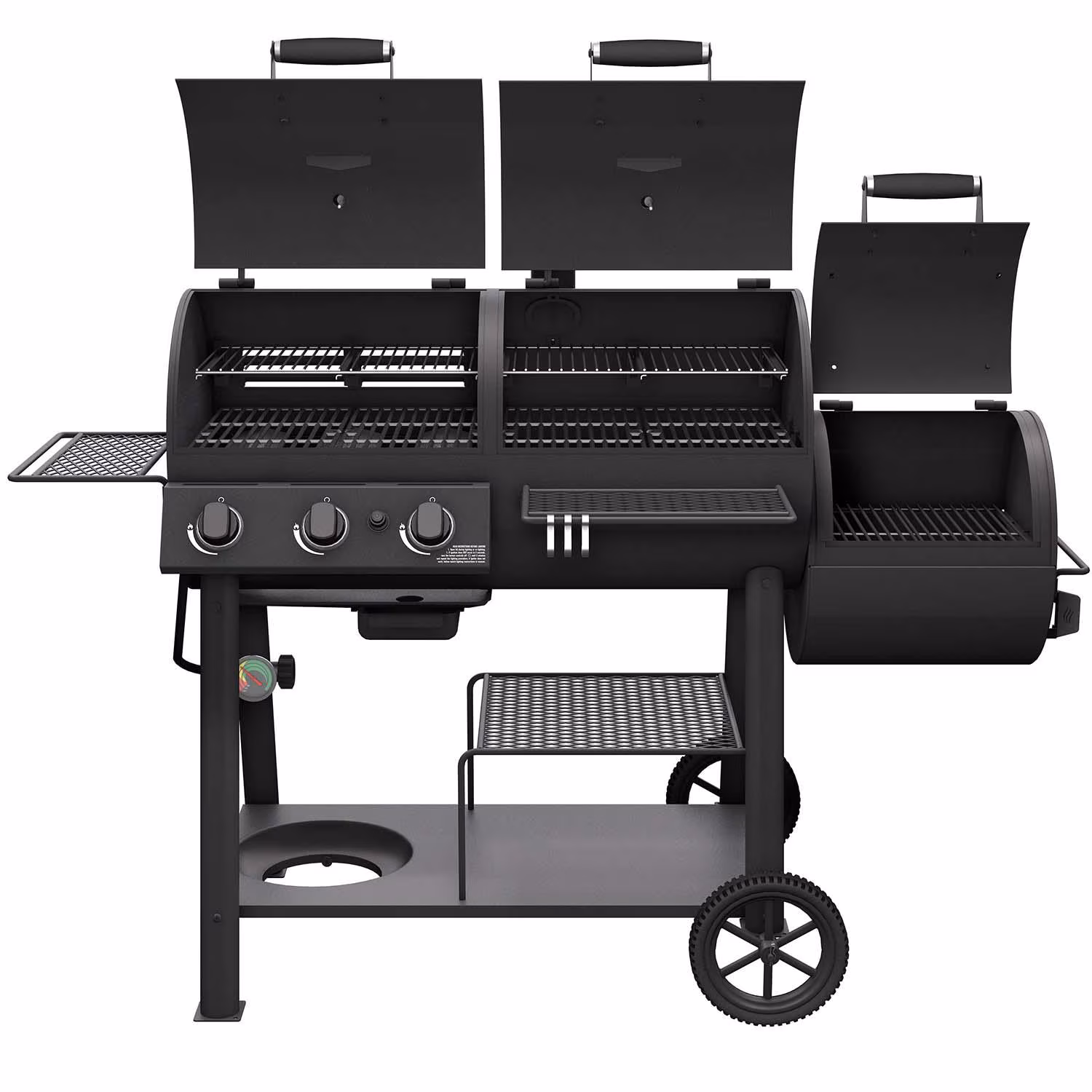 Oklahoma Joe's Canyon Combo DLX Charcoal/Propane Smoker & Grill – Model 24203005